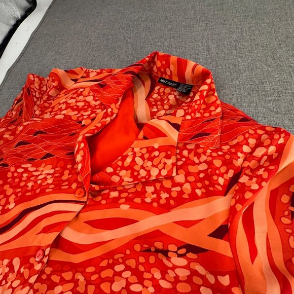 Mint Julep Button Down Dress‎ Slip Removable Dress Underneath 1X Polyester - Picture 10 of 15